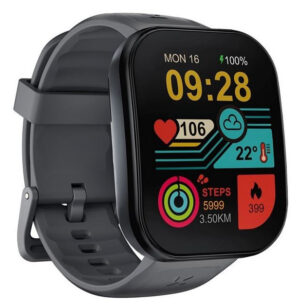 Kumi U6 Smartwatch - 1,96" AMOLED-skærm, GPS - Sort
