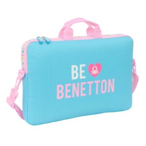 Laptop Case Benetton Unique Pink Turkisblå 40 x 27 x 4 cm