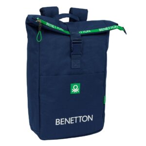 Laptop rygsæk Benetton Green Marineblå 28 x 42 x 13 cm