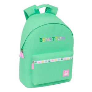 Laptop rygsæk Benetton benetton Grøn 31 x 41 x 16 cm