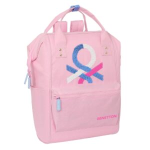 Laptop rygsæk Benetton benetton Pink 27 x 40 x 19 cm