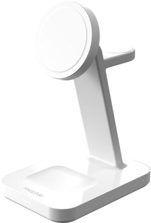 Mophie Snap+ 3-in-1 Wireless Charge Stand Qi2 Hvid