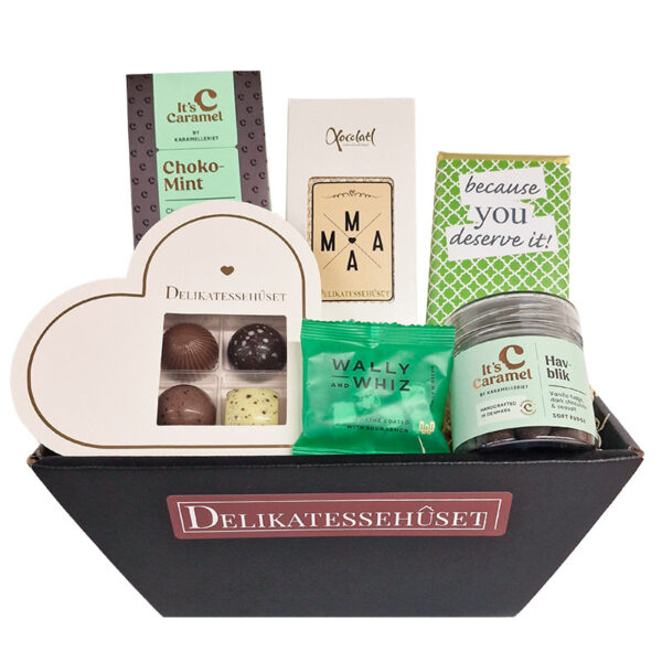 Mors dag gavekurv med forårslækkerier