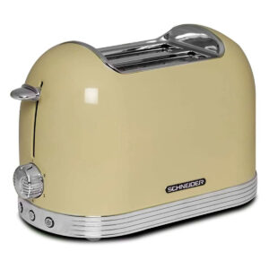 Schneider SCTO2CR Retro Brødrister 815W (2 skiver) Gul