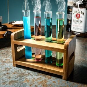 Shotglas - Reagensglas I Stativ 5 cl