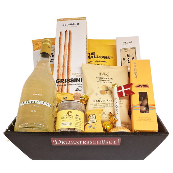 Stor gul gavekurv til verdens bedste mor