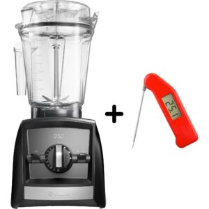 A2500i Ascent blender, sort & Thermapen ETI Classic termometer, rød