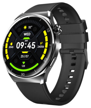 Beafon 401 Smartwatch - 1,43" AMOLED, Bluetooth 5.3, IP67, 300mAh, GPS - Sort/Sølv