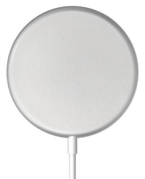Crong MagSpot Trådløs Oplader - MagSafe, Aluminium, 15W - Sølv