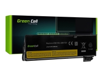 Green Cell - Batteri til bærbar computer (svarende til: Lenovo 0C52861) - Litiumion - 6-cellet - 4400 mAh - sort - for ThinkPad L450 L460 L470 P50s T440 T440s T450 T450s T460 T460p T470p T550 T560 W550s X240 X250 X260 X270