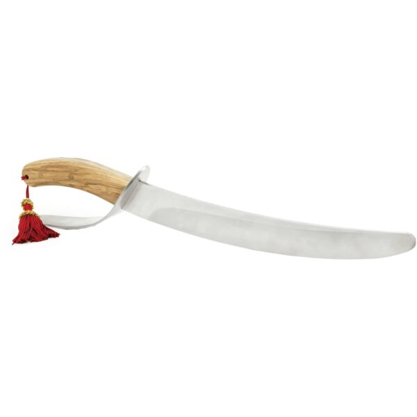 Hussard champagnesabel, 50,5 cm, rustfri stål/eg