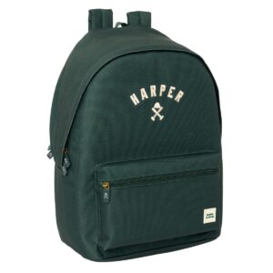 Laptop rygsæk Harper & Neyer Mørk grøn 31 x 44 x 18 cm