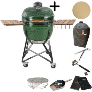 Maxi kulgrill m. tilbehørspakke, grøn