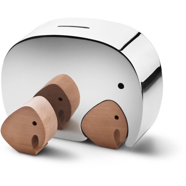 Moneyphant med tvillinger, sparebøsse