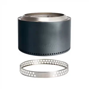 Solo Stove Yukon + Stand 2.0 Gunmetal | Røgfri Bålsteder til Store Sammenkomster | Holdbar & Transportabel