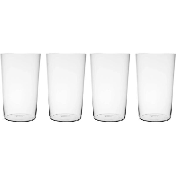 Tyndt ølglas 50 cl, 4 stk. krystalglas