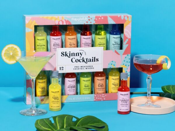 Gaveæske med Drinkmixere: Skinny Cocktails - Thoughtfully