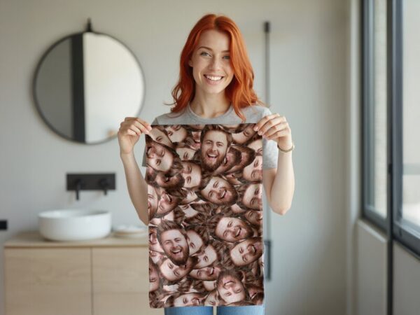 Håndklæde med Eget Foto - Multiface