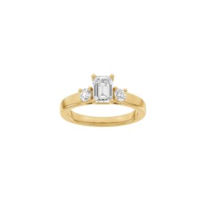 LUXURY Firkant ring i 14 kt. rødguld med lab-grown diamant – 1,33 ct