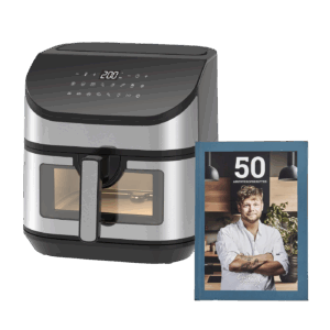 Sobczyk - Digital Airfryer 7,5L + Kogebog med 50 Opskrifter - Bundle