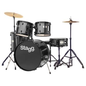 Stagg 5pc 22 Drum Kit Black