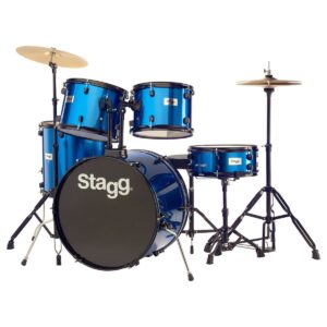 Stagg 5pc 22 Drum Kit Blue