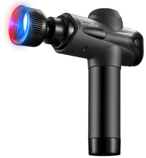 Terraillon Expert Heat & Cold Massagepistol - 20 Hastigheder, 2800-3200rpm, USB-C - 5 Massagehoveder