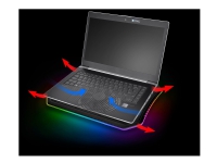 Thermaltake Massive 12 RGB - Bærbar computer køler måtte - 10 - 15 - sort