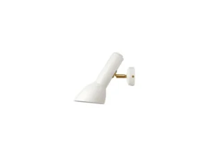 CPH Lighting - Oblique Væglampe HW Brass/White