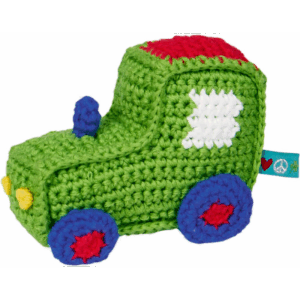 Hæklet traktor rangle