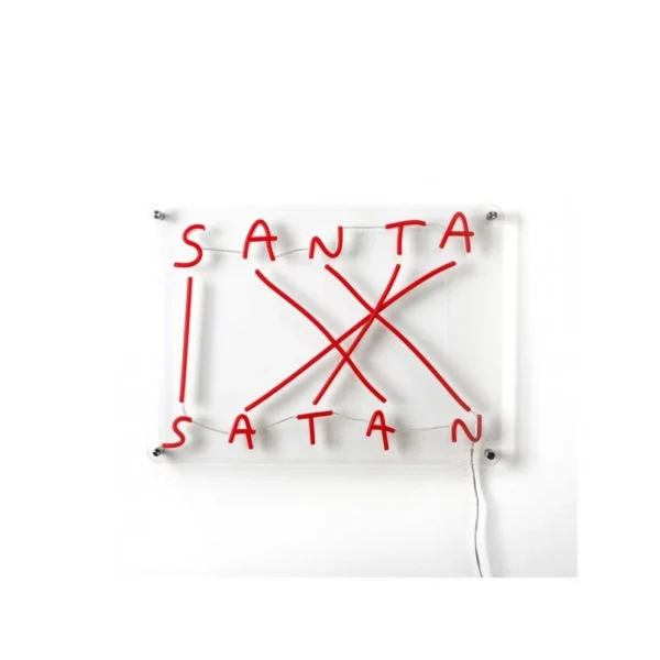 SELETTI - Santa-Satan LED-Sign