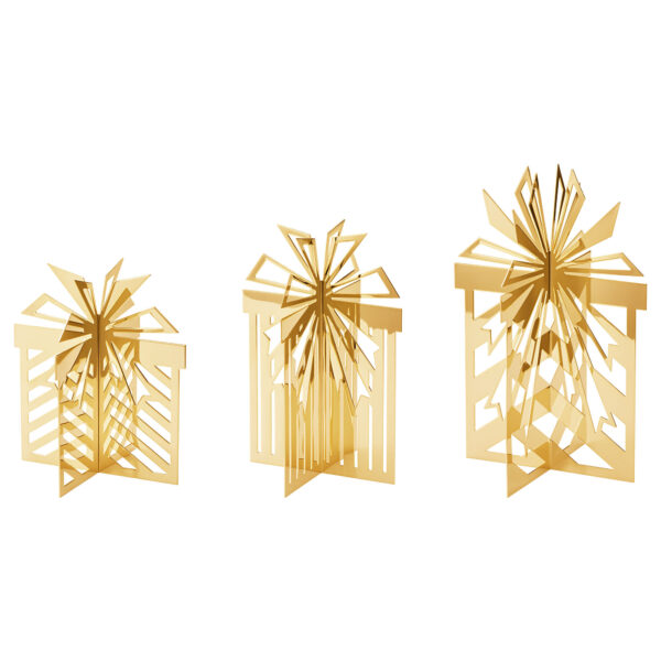 Georg Jensen CC 2025 borddekoration 18K-belagt 3 dele