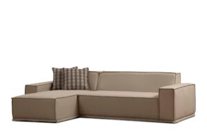 NORDVÄRK Lego hjørnesofa (Chl-2R) - creme polyester