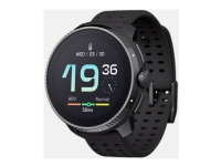 Suunto Race - Glasfiberforstærket polyamid - sportsur med rem - silikone - håndledsstørrelse: 125-175 mm - display 1.43 - Bluetooth - 83 g - alt sort