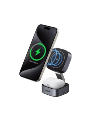 UGREEN 2-in-1 Qi2 Magnetic Foldable Charging Station (No AC Adapter)