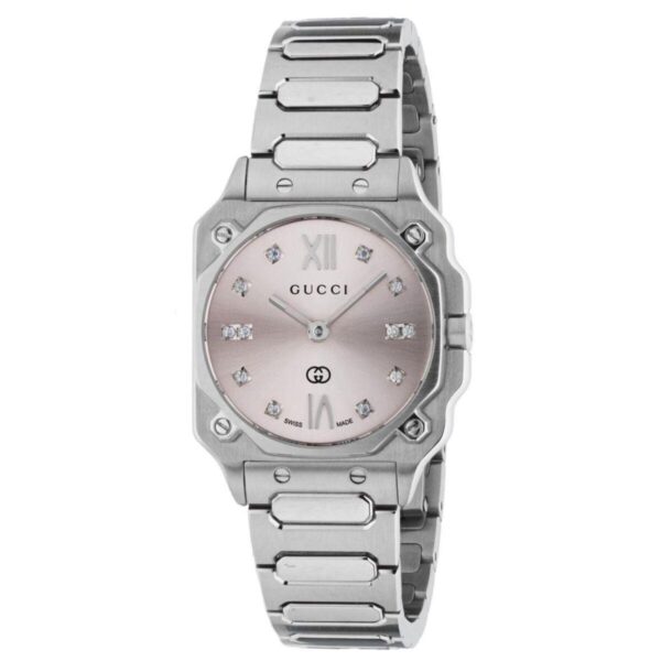 Armbåndsur Gucci YA166501 dameur - sølvfarvet