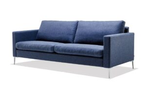 Søren Lund SL 429 2 Pers. Sofa L: 175 cm - Main Line Flax Blå/IG 15 Mat Aluminium