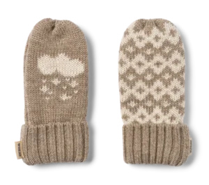 Towsi Jacquard Luffer - Grey camel melange - 3-4 ÅR