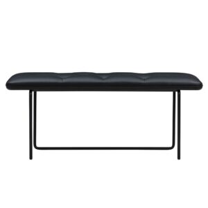 Wendelbo Tip Toe Bench Medium L: 110 cm - Black Powder Coated Steel/Parma Col. Black