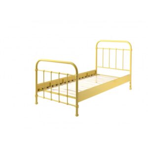 Enkeltseng metal 90 x 200 – New York, gul