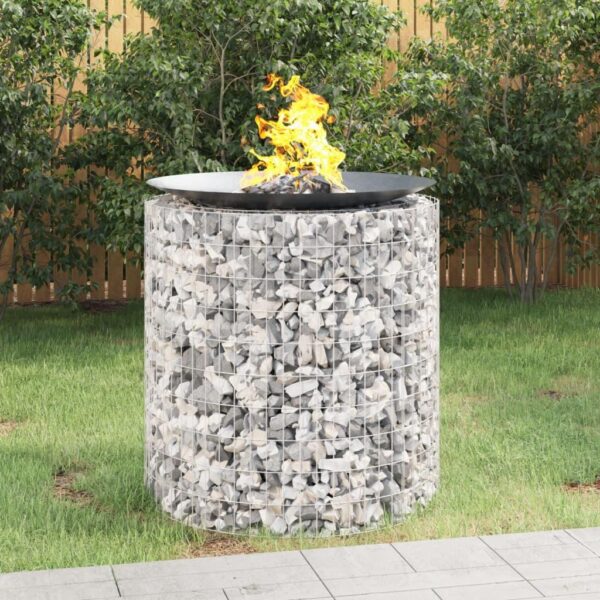 Gabion-bålkurv Ø 100 cm galvaniseret jern