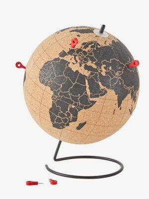 Kork Globus stor 25 cm. - hvor har du været?