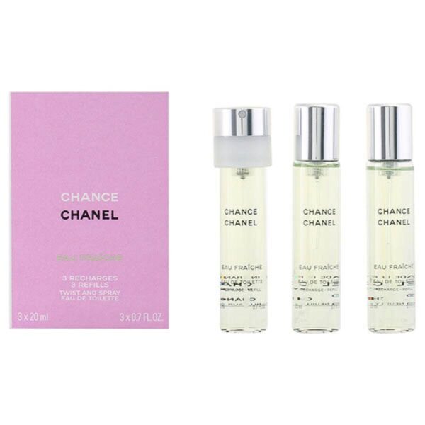 Parfume sæt til kvinder Chance Eau Fraiche Chanel (3 pcs) Chance Eau Fraiche