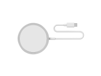 Sinox PRO magnetisk trådløs oplader 15W. 1m. Hvid