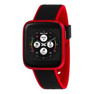 Smartwatch Sector R3253158008 - herreur Ø 40 mm, rød silikonerem