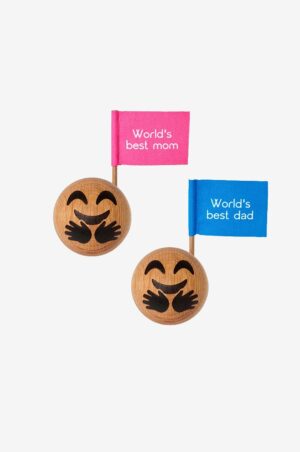 Spring Copenhagen - Trædekoration Spring Emotions Celebration Mom & Dad Udgave 5,5 cm - Natur - Pynteting - - Homeroom