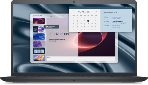 Bærbar computer DELL Pro 15 Essential PV15255 15,6" FHD Ryzen 5, 8 GB RAM, 512 GB SSD, Windows 11 Pro (Nordisk), sort