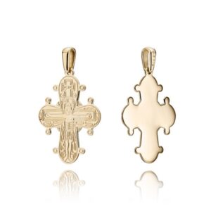 Dagmarkors i 14 karat guld - 20x17 mm - Blank