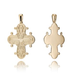 Dagmarkors i 14 karat guld - 25x21 mm - Blank