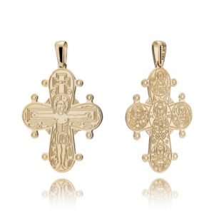 Dagmarkors i 14 karat guld - 25x21 mm - De 5